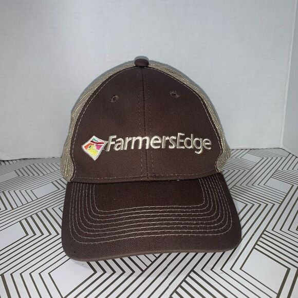 Farmers Edge Mens One Size Trucker Mesh Baseball Cap‎ Hat Snapback Adjustable - Picture 1 of 7